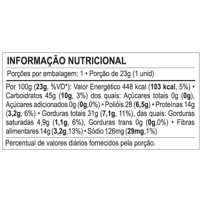 Paçoca com Açaí Zero Adição de Açúcar